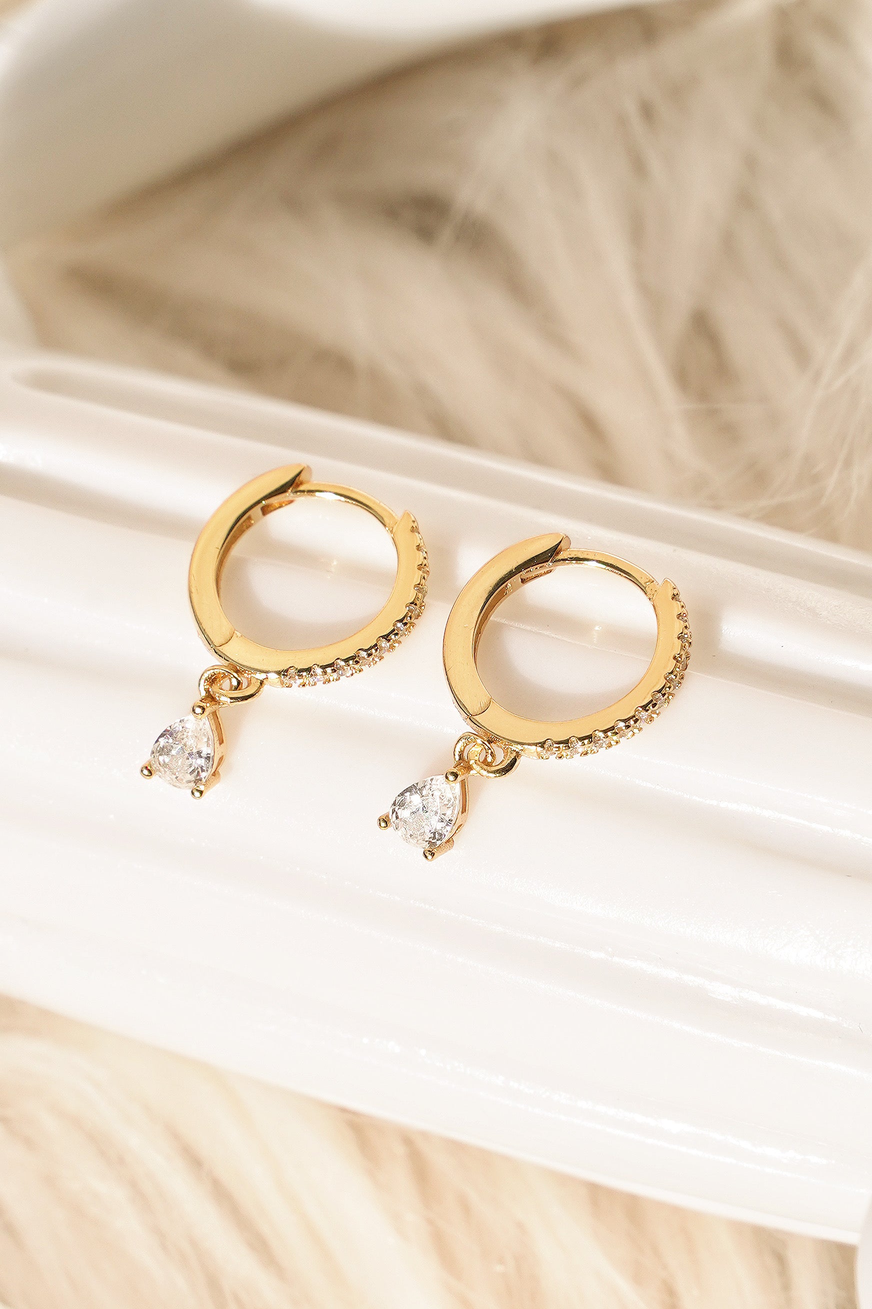 Lacrima Sterling Silver 18K Gold Vermeil Earrings – Vantori