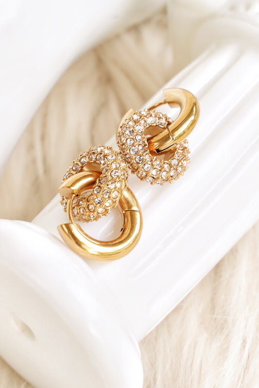 Rota Gold Vermeil Crystal Earring