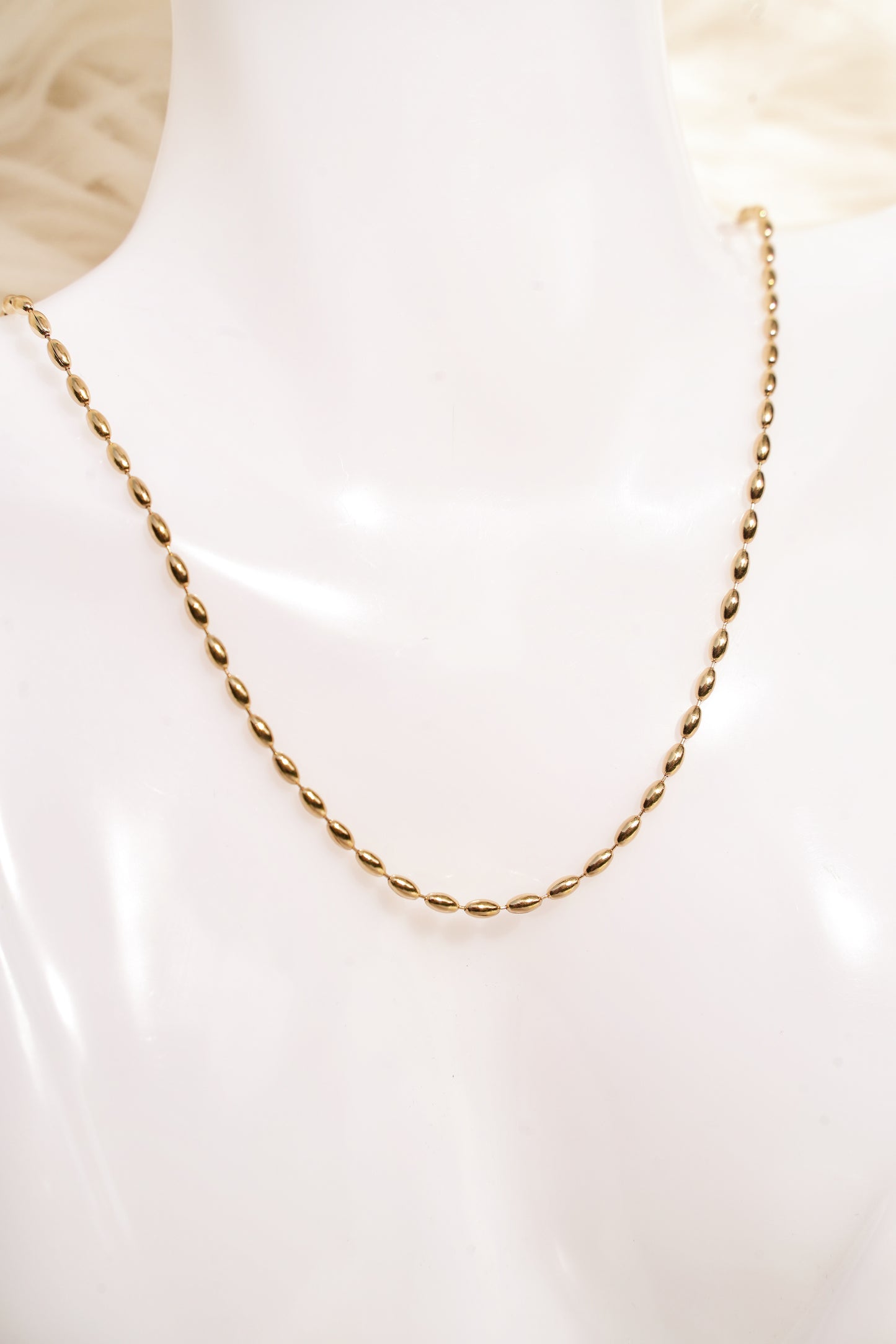 Crescent Moon Gold Vermeil Charm Necklace