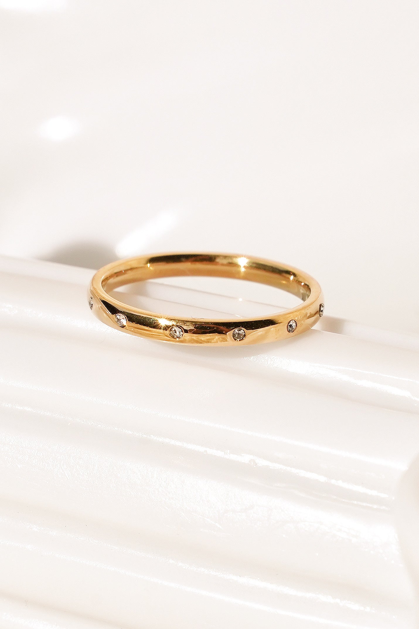Venus Zirconia 18K Gold Plated Ring