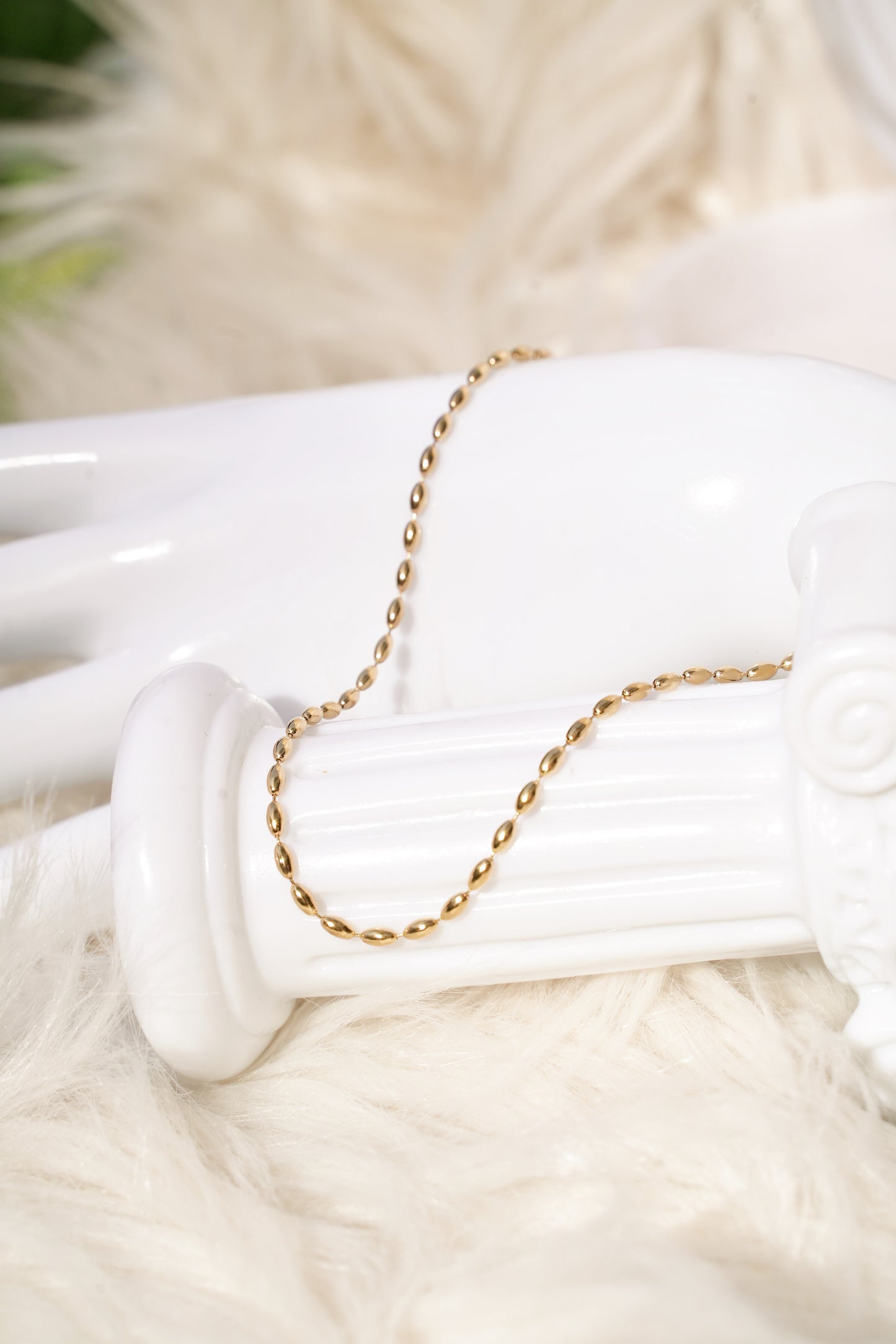 Vinculum Beaded 18K Gold Plated Necklace