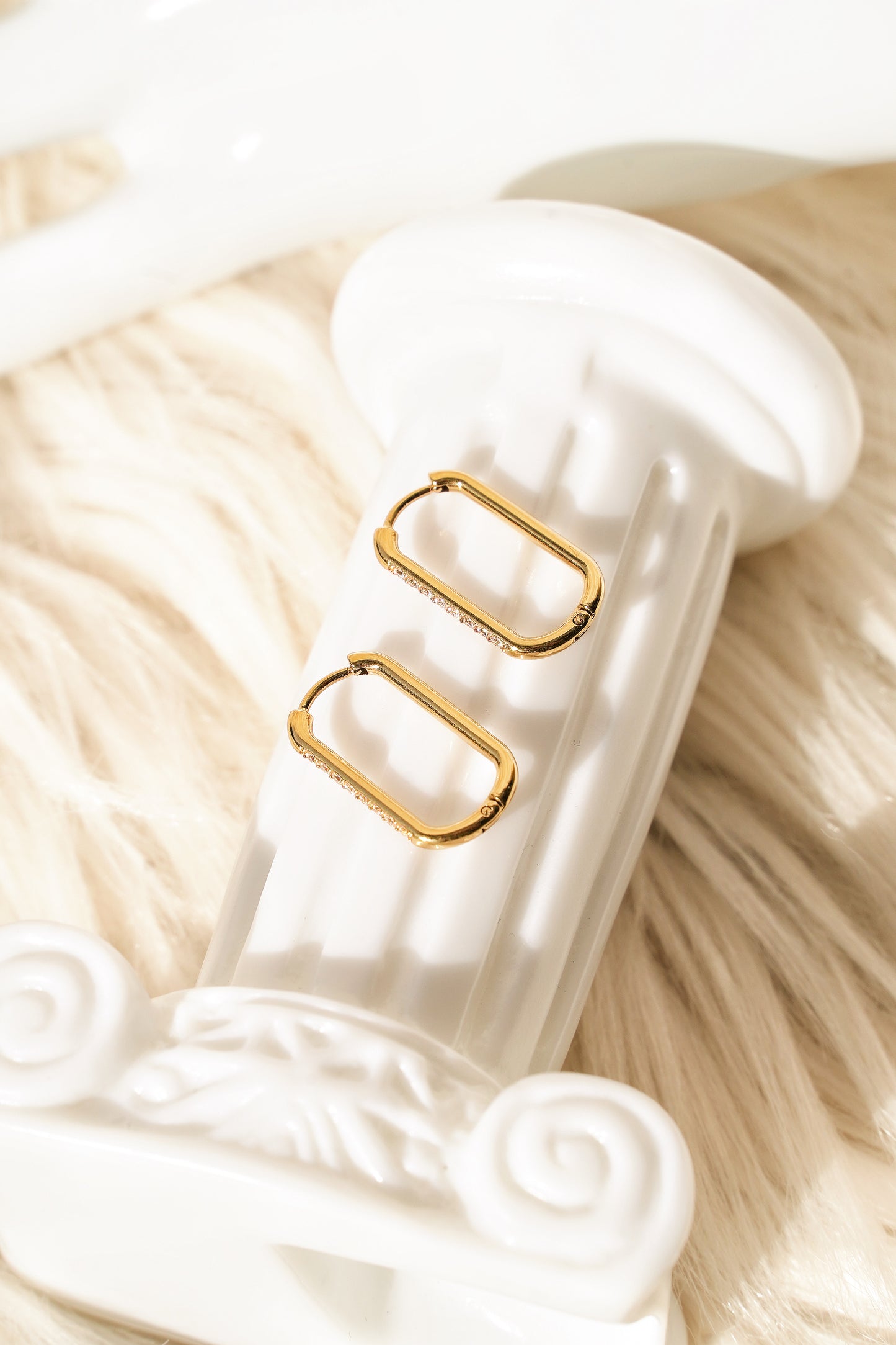 Mutatio Sterling Silver 18K Gold Plated Earrings