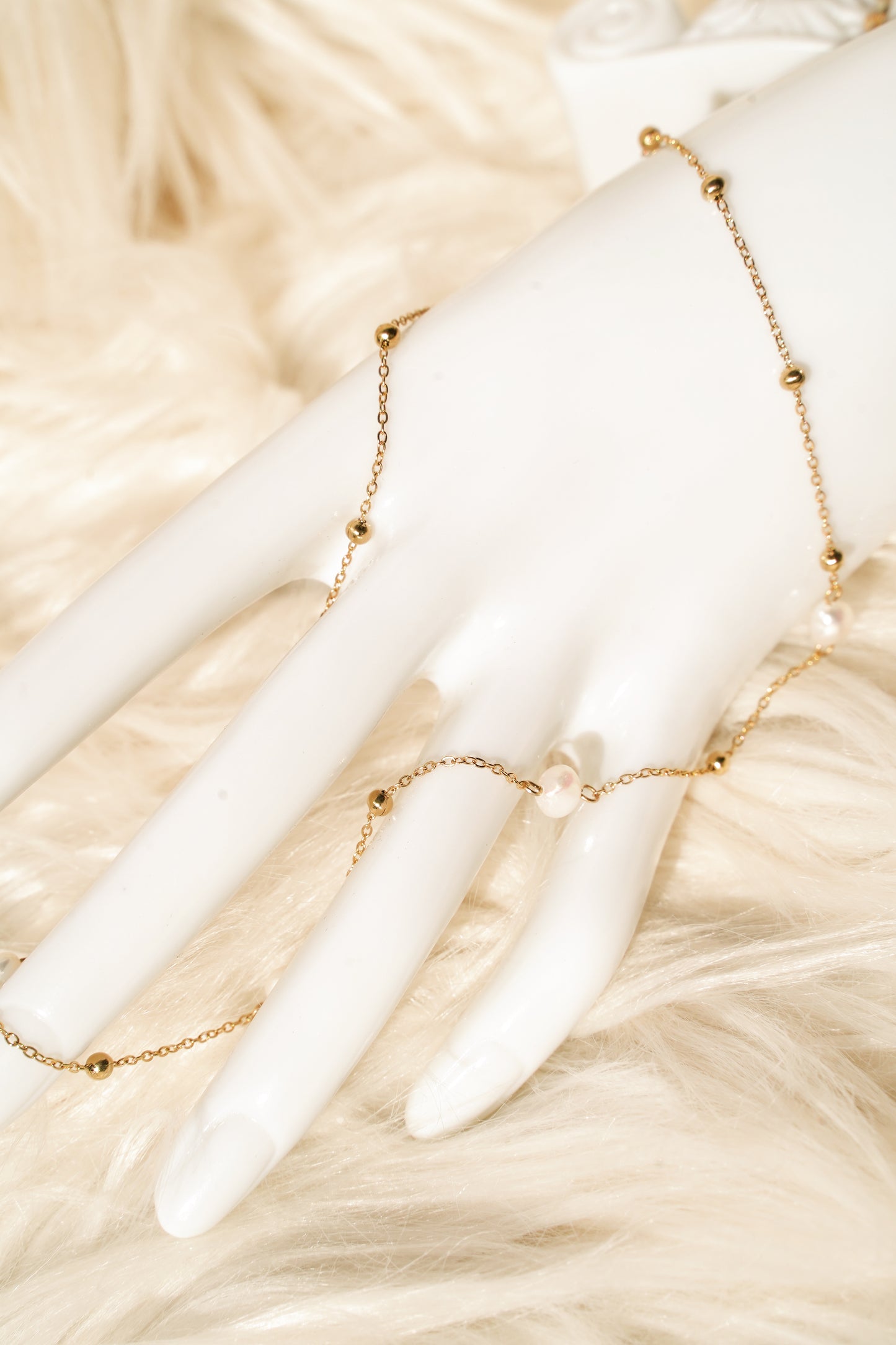Gemma Pearl Link Necklace