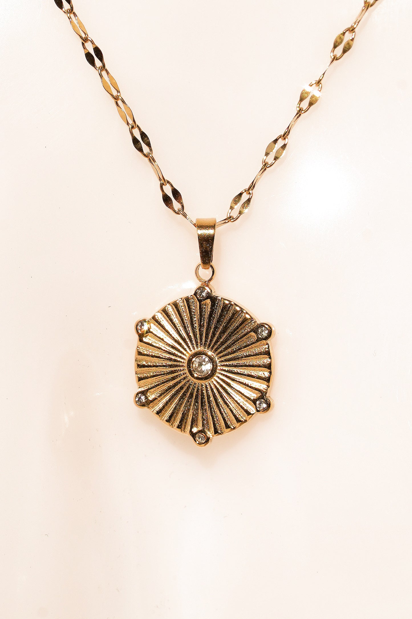 Orbis Zirconia Charm Necklace