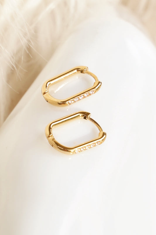 Mutatio Sterling Silver 18K Gold Plated Earrings