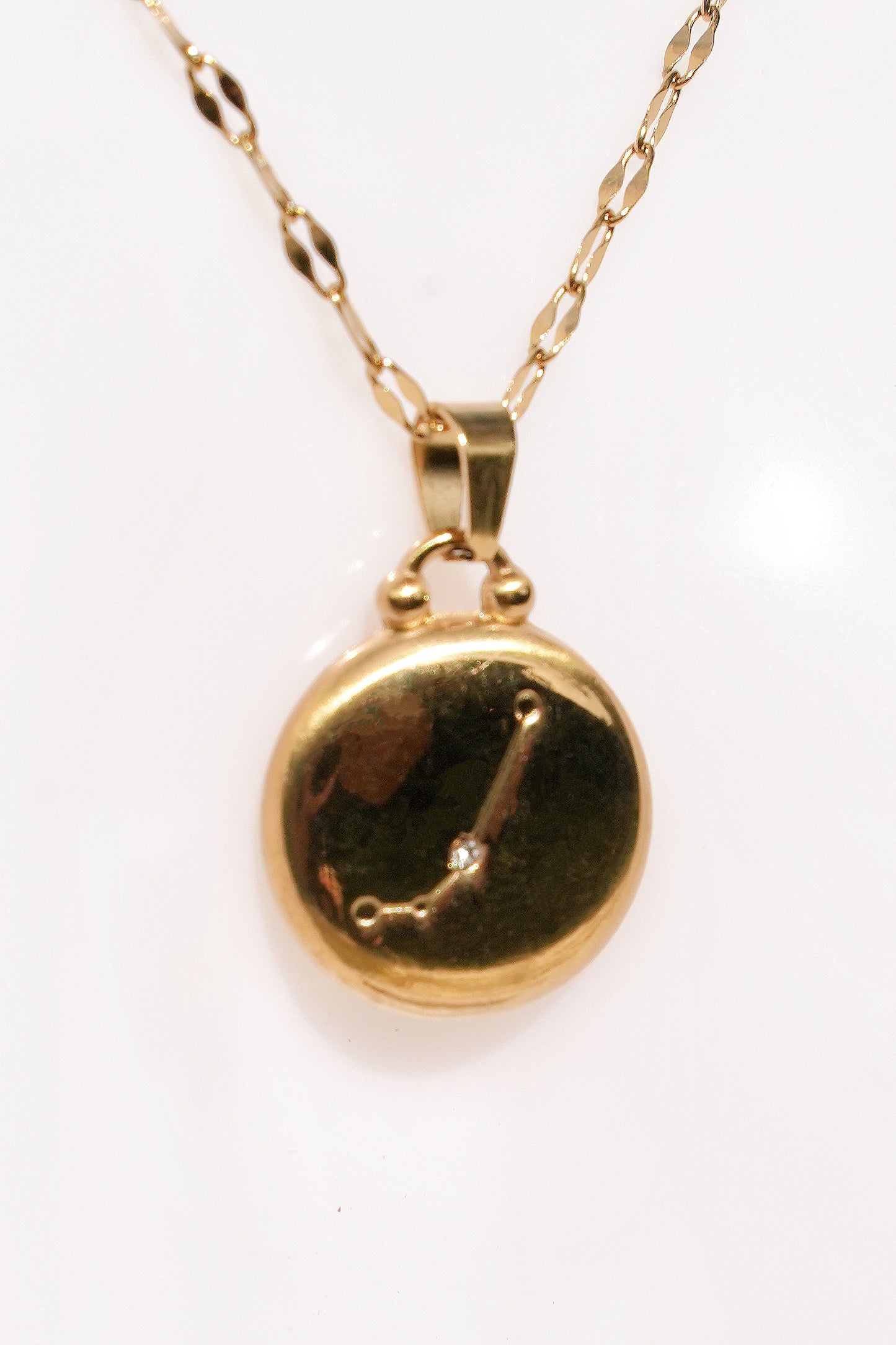 Aries Gold Vermeil Charm Necklace