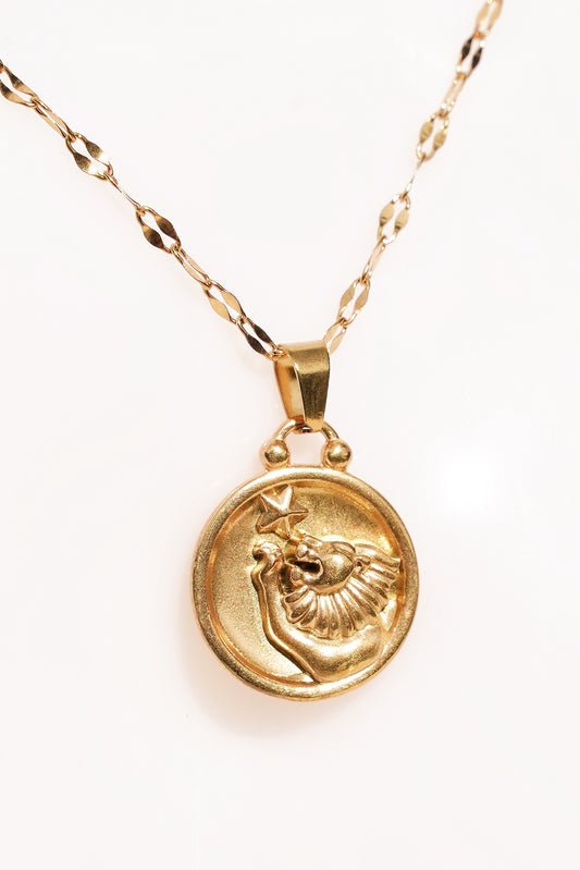 Leo Gold Vermeil Charm Necklace