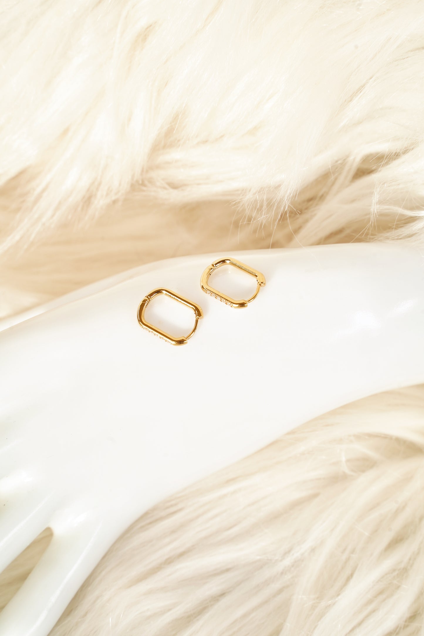 Mutatio Sterling Silver 18K Gold Plated Earrings