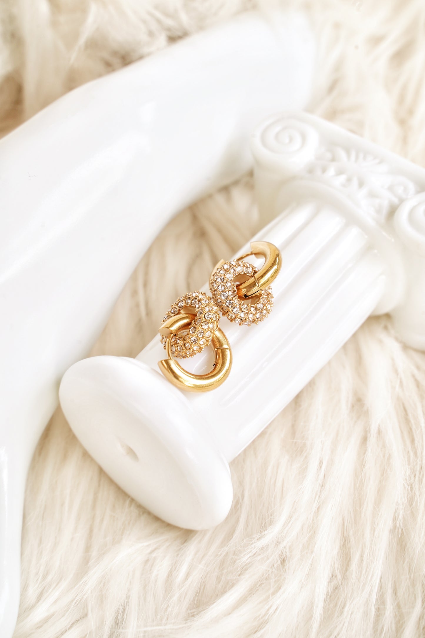 Rota Gold Vermeil Crystal Earring