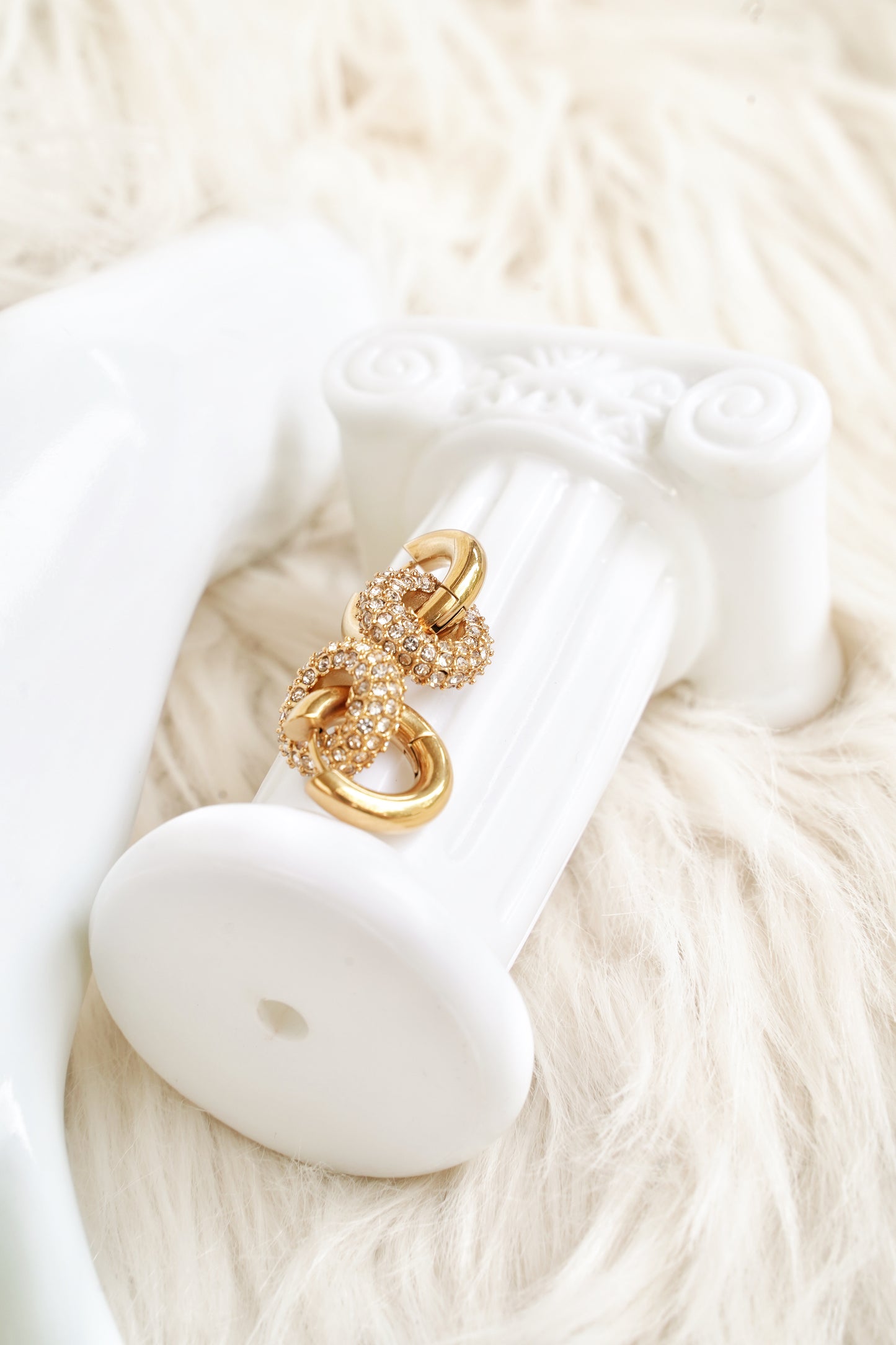 Rota Gold Vermeil Crystal Earring