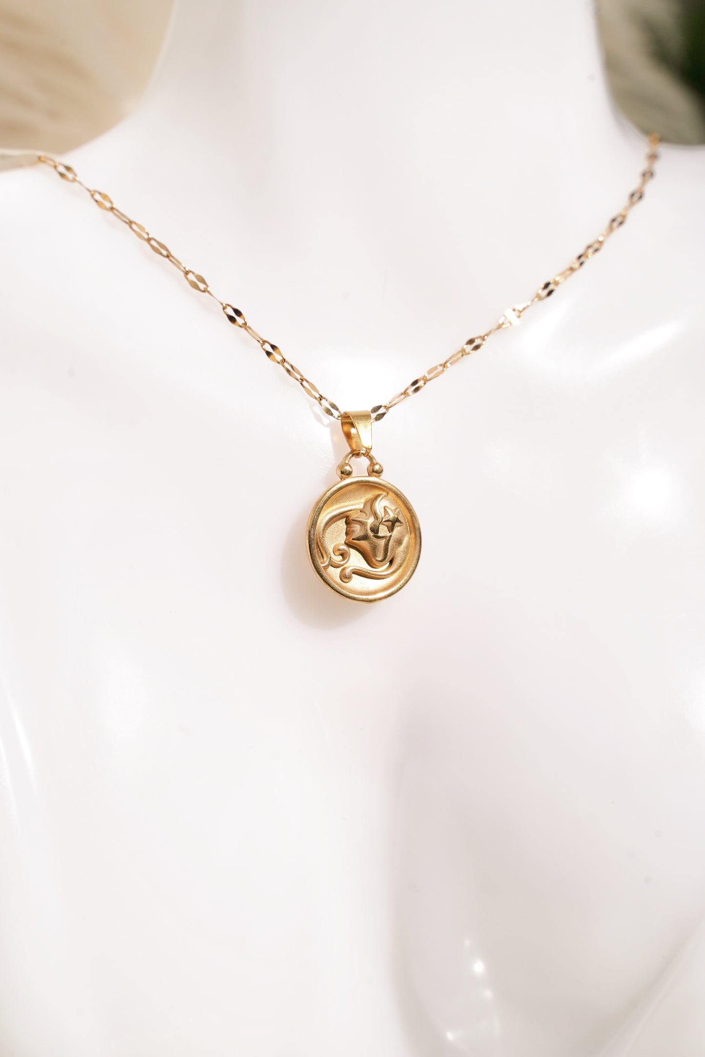 Virgo Gold Vermeil Charm Necklace