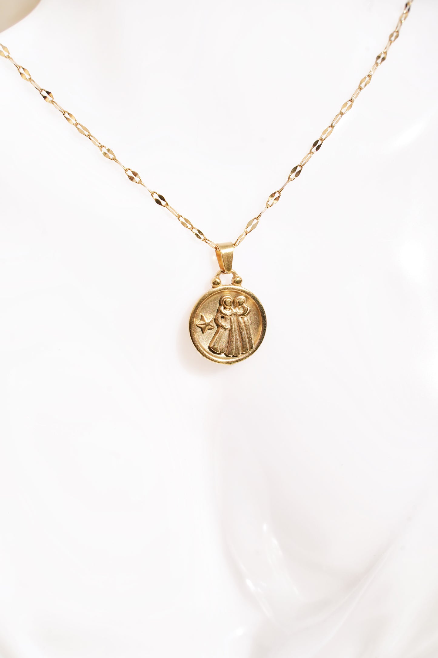 Gemini Gold Vermeil Charm Necklace