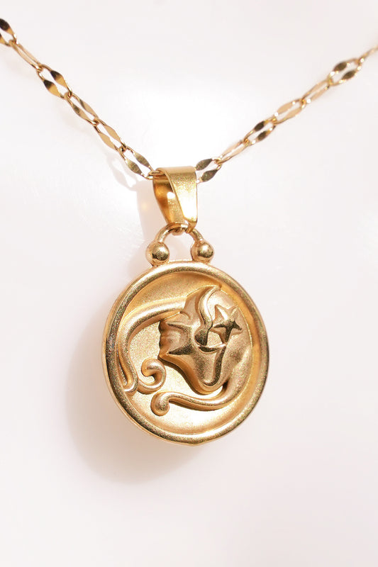 Virgo Gold Vermeil Charm Necklace