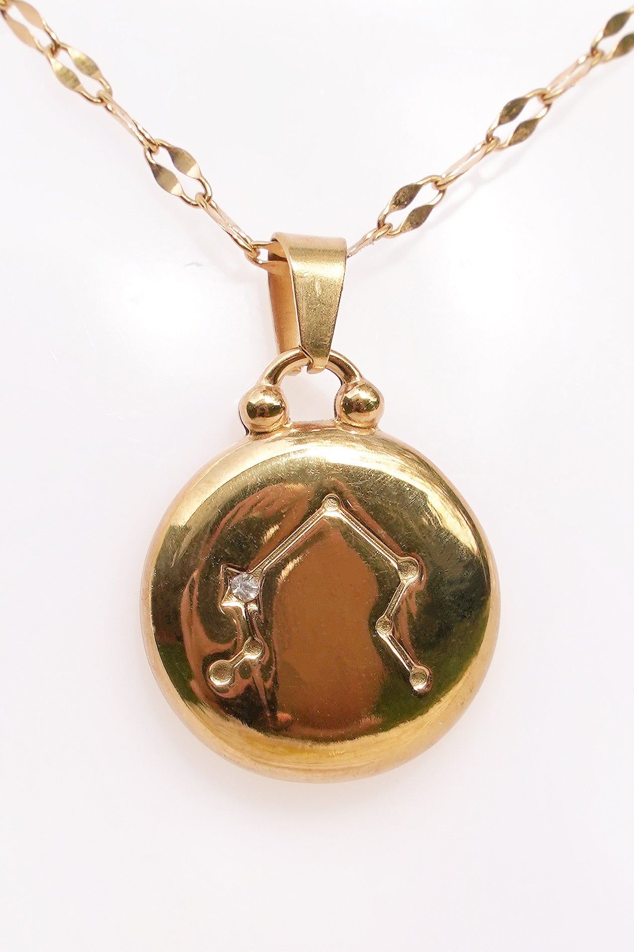 Libra Gold Vermeil Charm Necklace