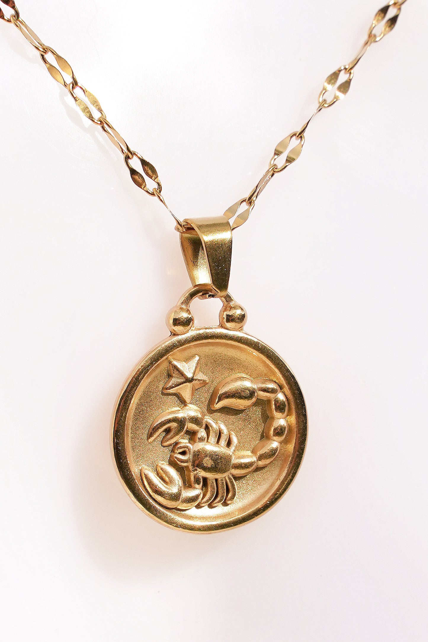Scorpio Gold Vermeil Charm Necklace