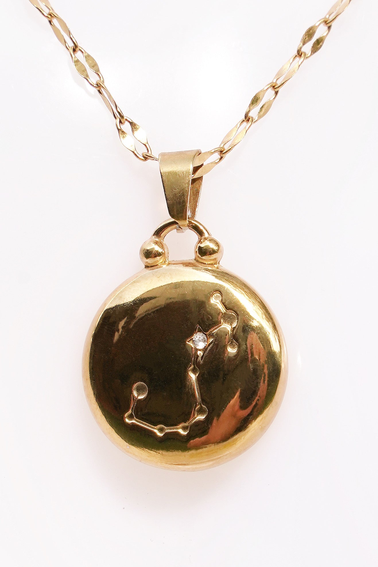 Scorpio Gold Vermeil Charm Necklace