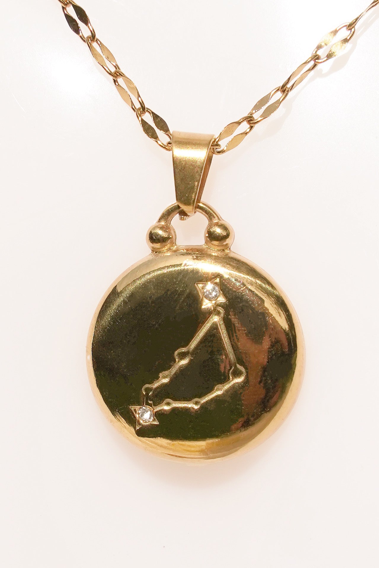Capricorn Gold Vermeil Charm Necklace