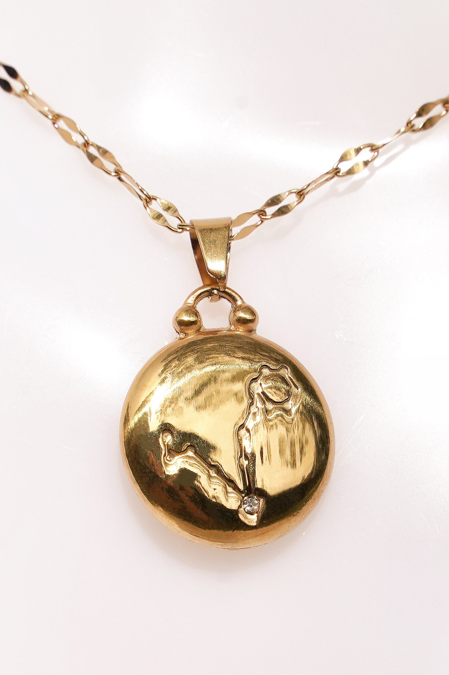 Pisces Gold Vermeil Charm Necklace